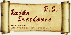 Rajka Sretković vizit kartica